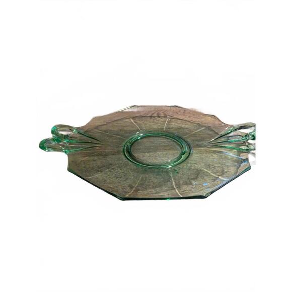 Vintage Uranium/Vaseline Swirl Plate